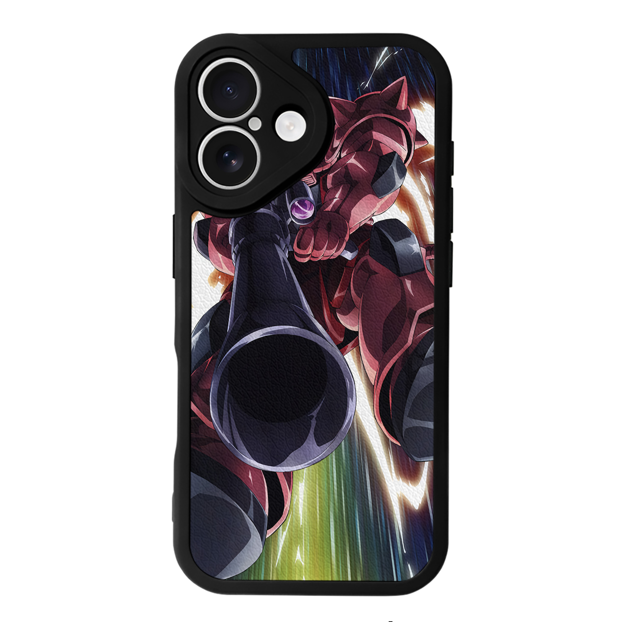 （画像用） 機動戦士ガンダム Mobile Suit Gundam 【iPhone 16シリーズ対応】シリコンスマホケース（レザー調） 材質：シリコン
